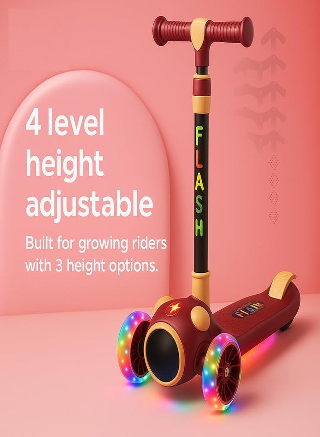 TOBY Kick Scooter for Kids with Underbody Glow & Music 3 Wheel | Adjustable Height, Foldable Design for Boys & Girls - Image 3